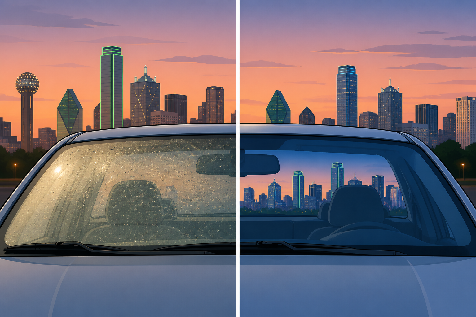 Detail illustration of Craigslist Dallas Windshield Replacement for Dallas drivers