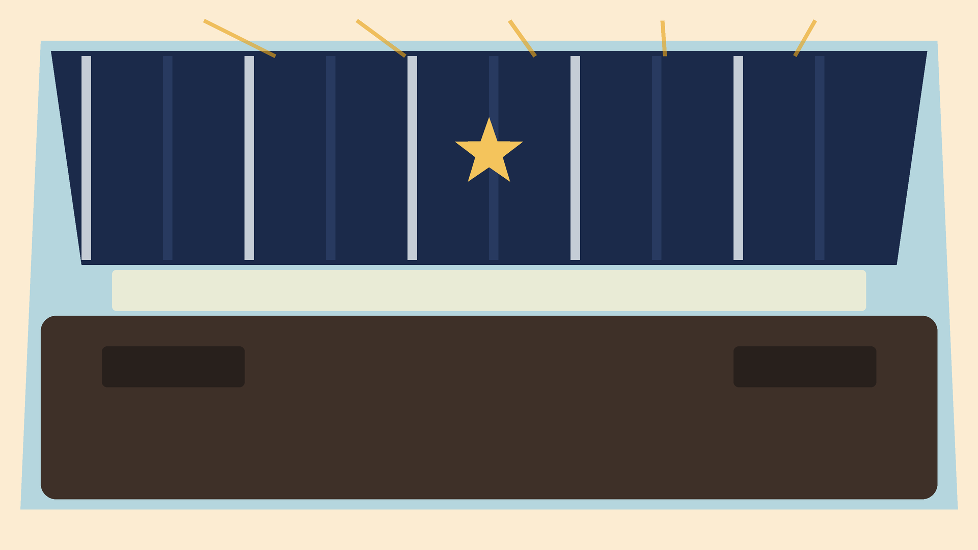 Dallas illustration of a windshield sun shade protecting the glass and dashboard from heat