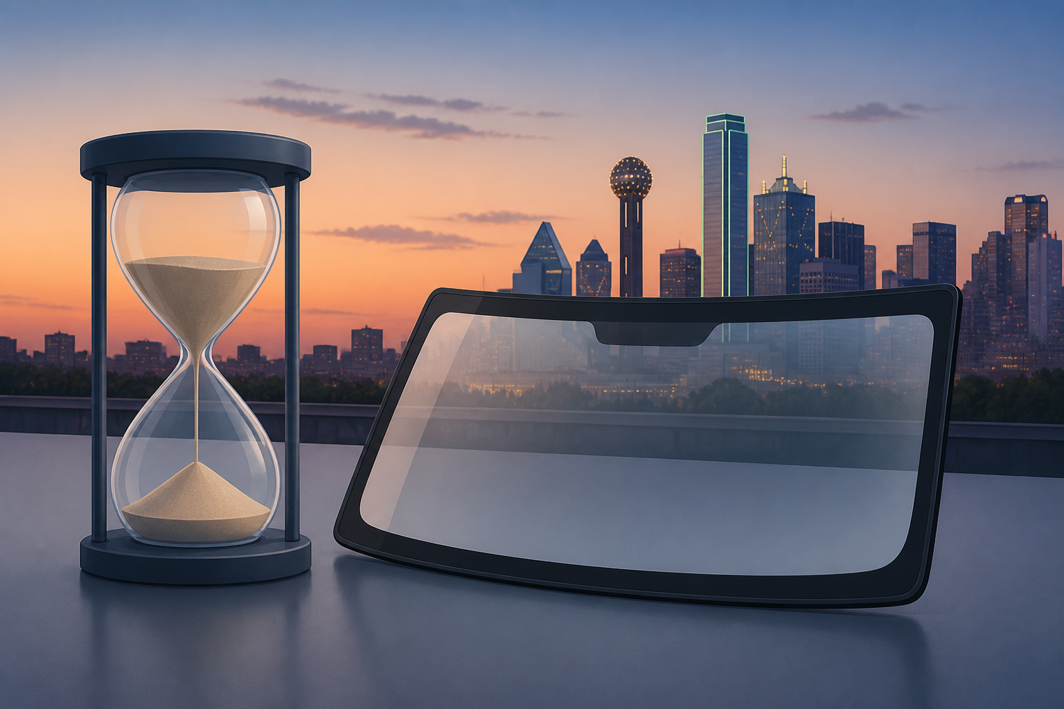 Detail illustration of Quickest Windshield Replacement Dallas for Dallas drivers