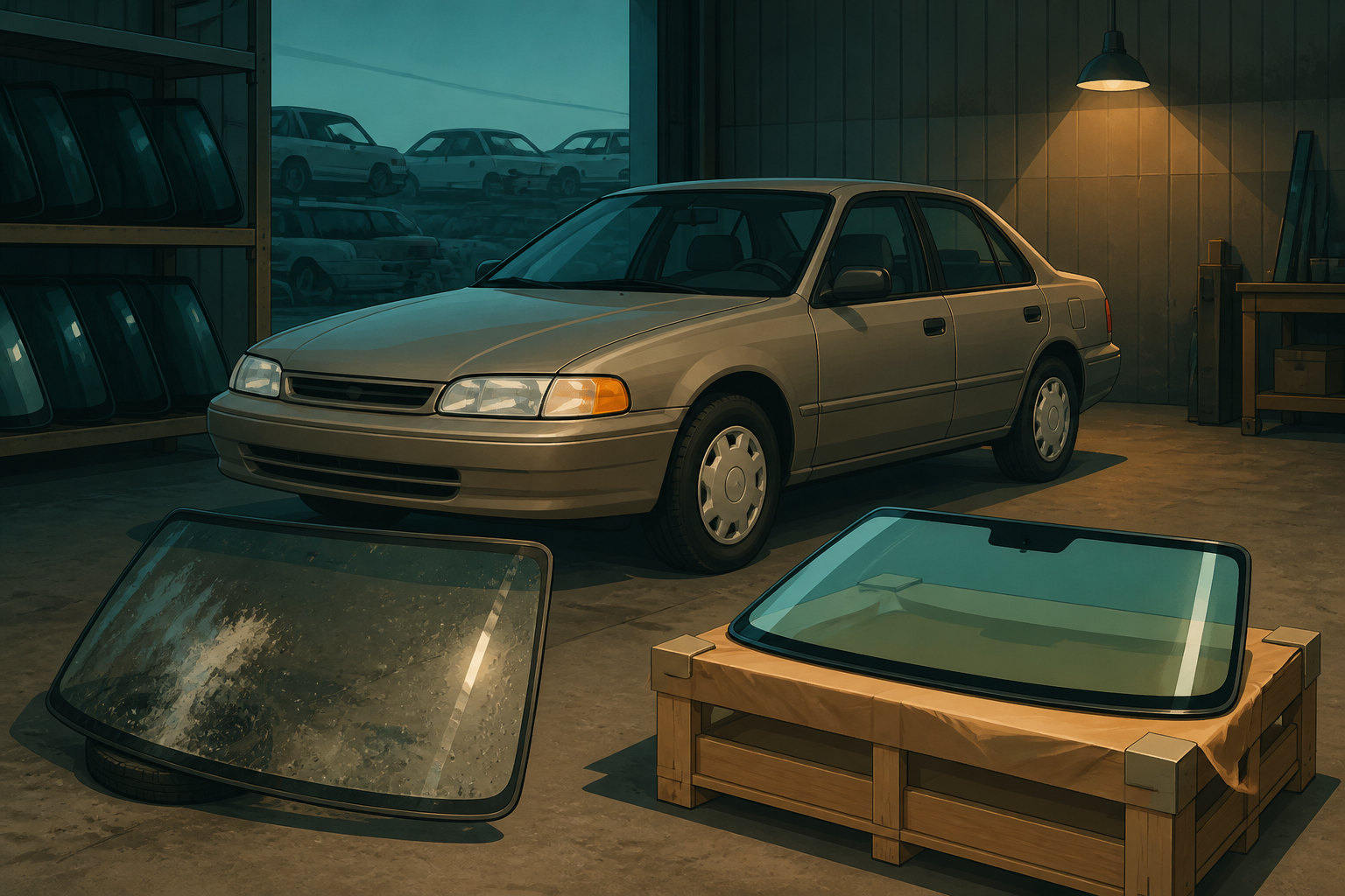 Illustrated guide to Used Windshield For 9camry Installed In Dallas Tx in Dallas