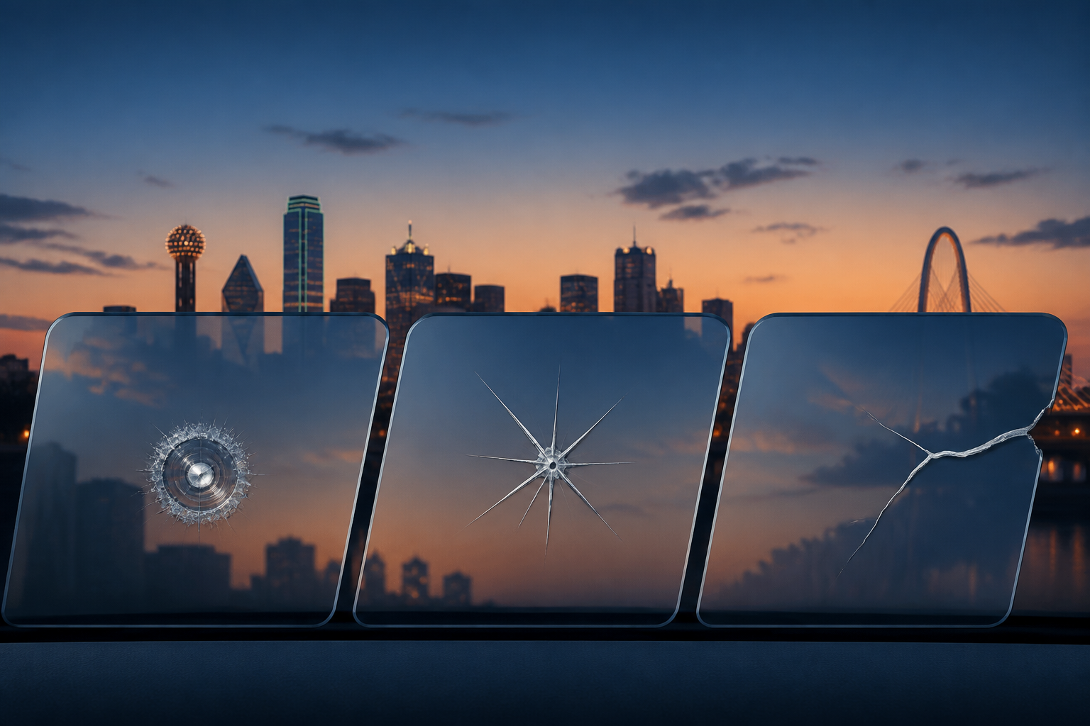 Detail illustration of Windshield Dallas Tx for Dallas drivers
