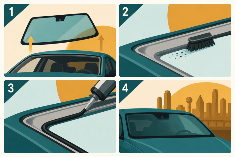 Illustrated guide to Windshield Replacement Dallas in Dallas