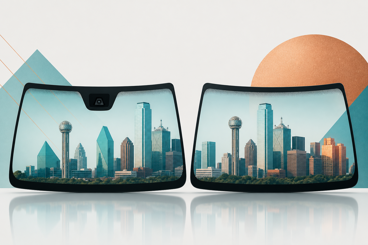 Detail illustration of Windshield Replacement Dallas Tx for Dallas drivers